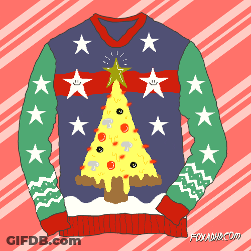 Different Designs Christmas Sweater Weather Snl GIF