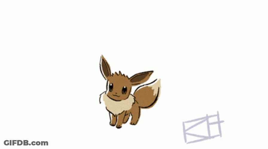 Different Eevee Pokemon Evolution GIF