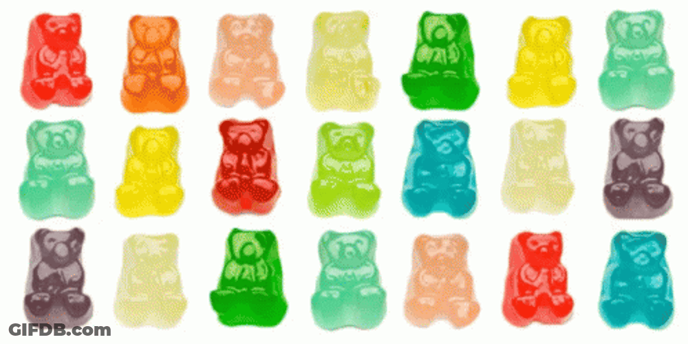 Different Flavor Of Gummy Bear GIF