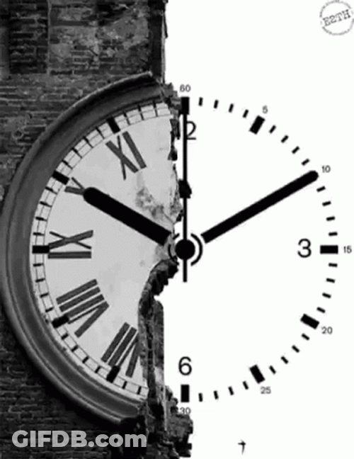 Different Half Ticking Clock GIF