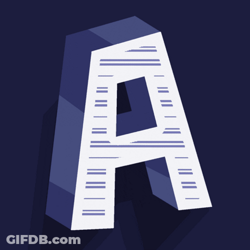 Different Letter A Designs GIF