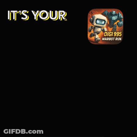 Digi 1995 Warbot Run Gameplay GIF