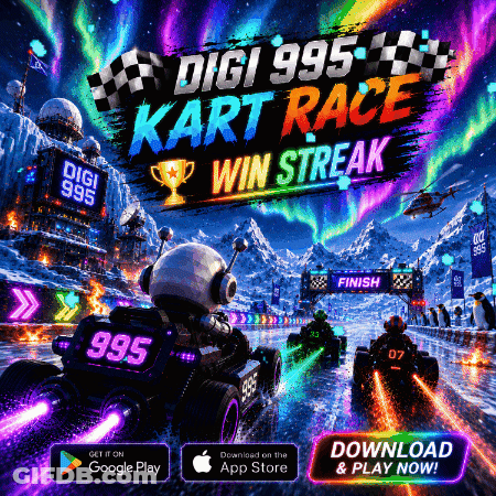 Digi 985 Kart Race Advertisement GIF