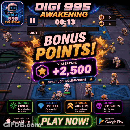 Digi 995 Awakening Bonus Points Game Screenshot GIF