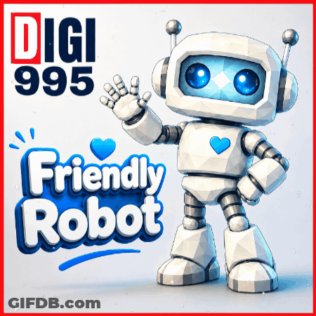 Digi 995 Friendly Robot GIF