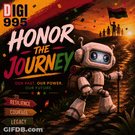 Digi 995 Honor The Journey Robot Poster GIF