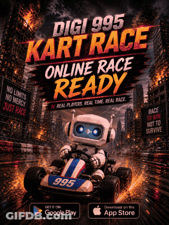 Digi 995 Kart Race Robot Driving Go Kart GIF