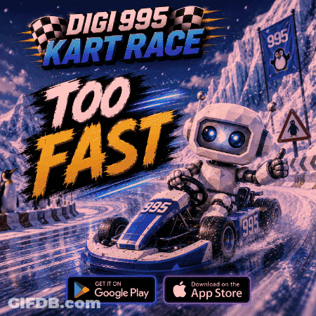 Digi 995 Kart Race Robot In Kart GIF