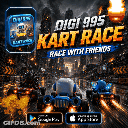 Digi 995 Kart Race With Friends Advertisement GIF