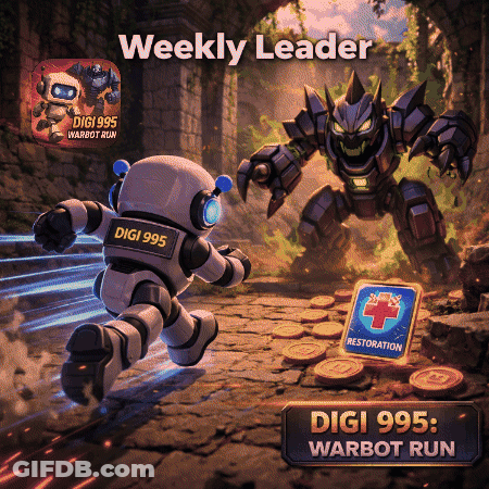 Digi 995 Warbot Run Robot Running From Monster GIF