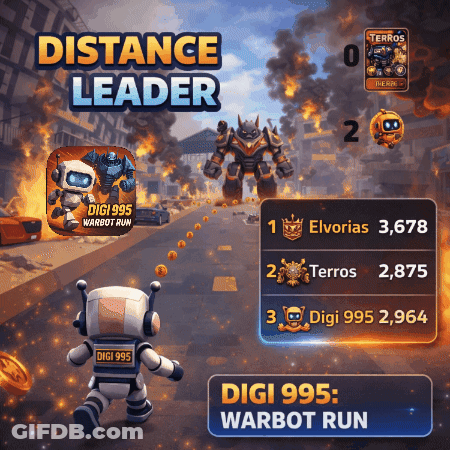 Digi 995 Warbot Run Screenshot GIF
