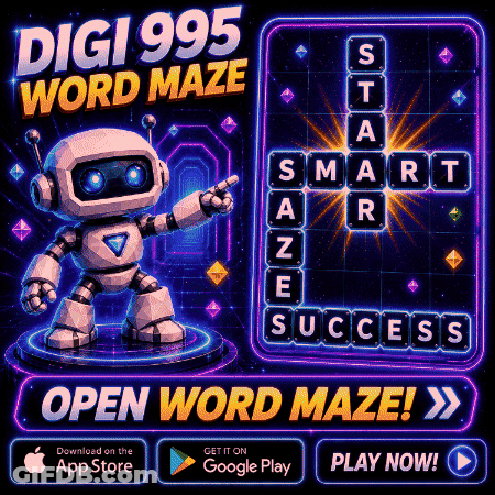 Digi 995 Word Maze Robot GIF