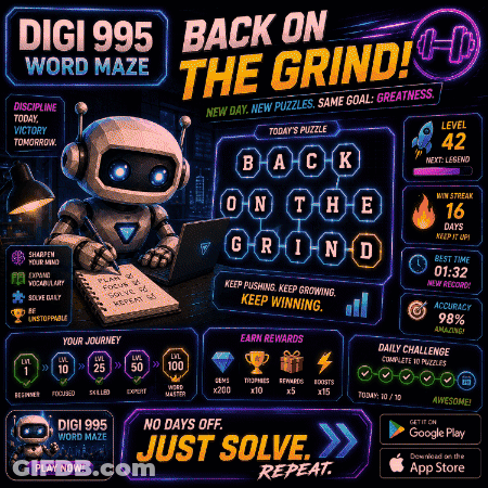 Digi 995 Word Maze Robot Writing In Notebook GIF