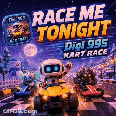 Digi 999 Kart Race Advertisement GIF