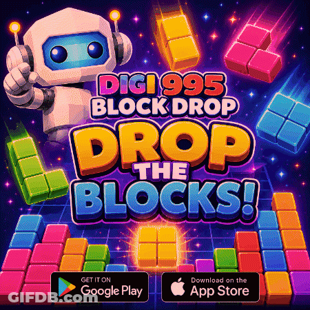Digi995 Block Drop Drop The Blocks Advertisement GIF
