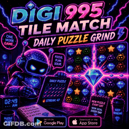 Digi995 Tile Match Daily Puzzle Grind GIF