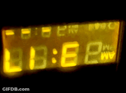Digital Clock Showing 13:58 GIF