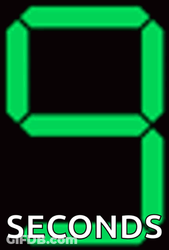 Digital Clock With 8 Seconds GIF
