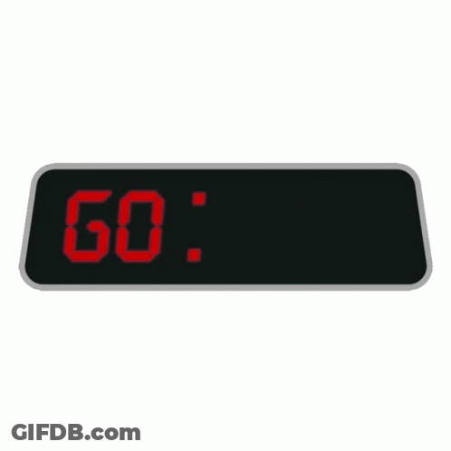 Digital Clock With Red Letters Time GIF
