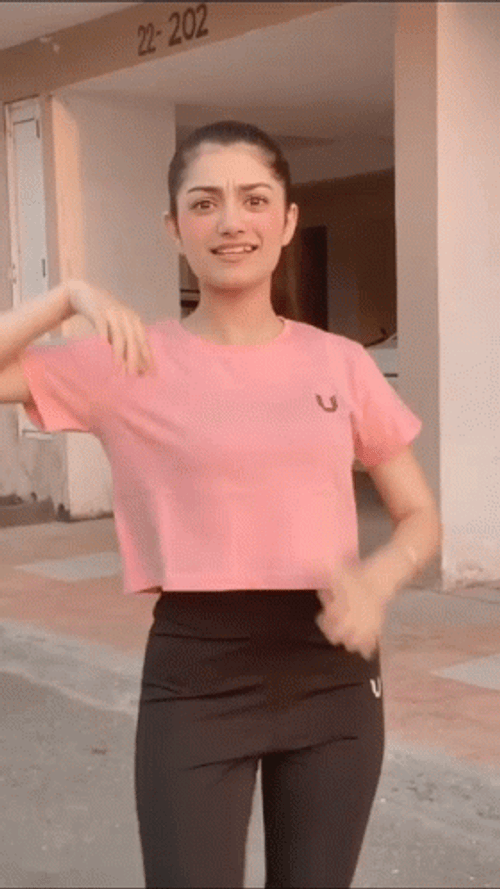 Digital Creator Amulya Rattan Yoga Pants GIF