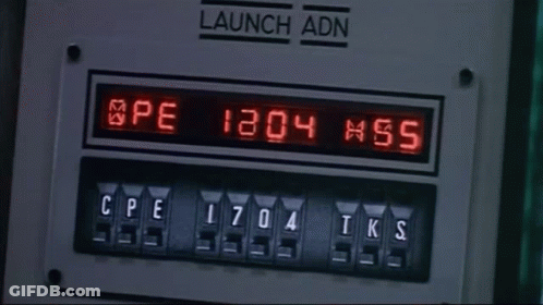 Digital Display Saying Launch And XPE1804 RMS GIF