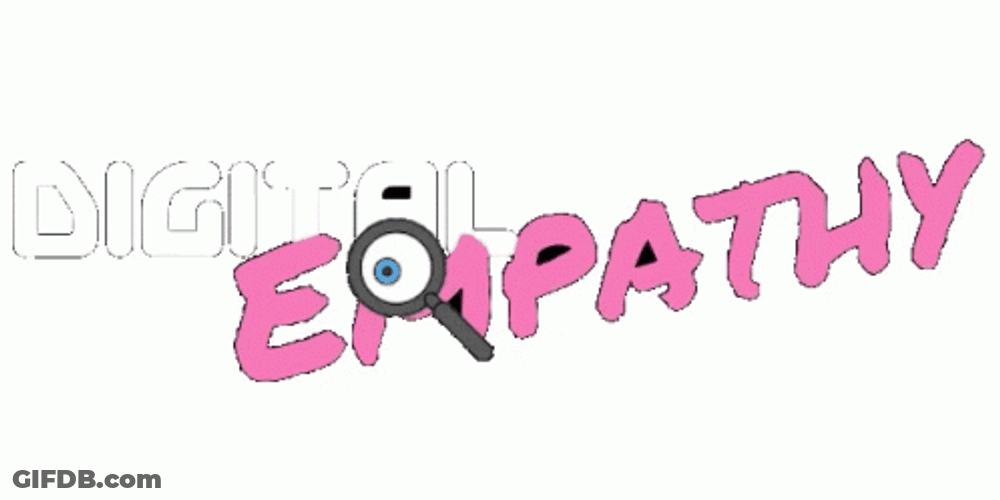 Digital Empathy Text With Heart GIF