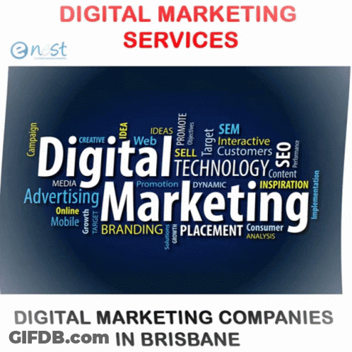 Digital Marketing Ad Word Cloud Brisbane GIF