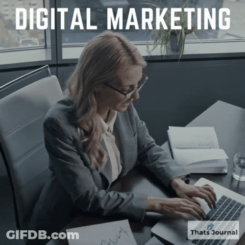 Digital Marketing Business Woman Suits GIF