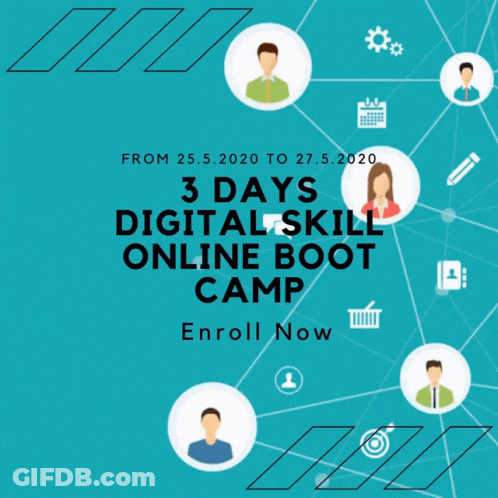 Digital Skill Online Boot Camp Poster GIF