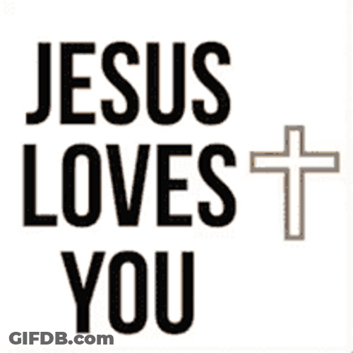 Digital Text Flashing Cross He Has Risen GIF