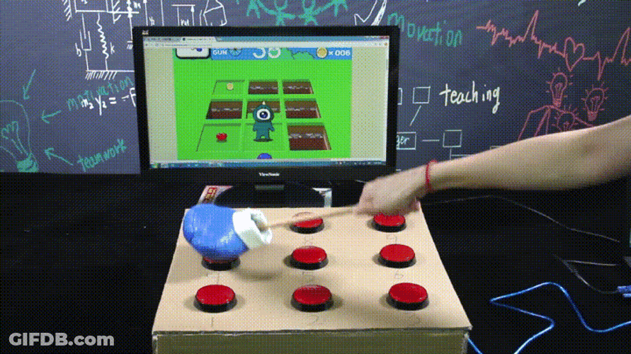 Digital Whack A Mole Game GIF