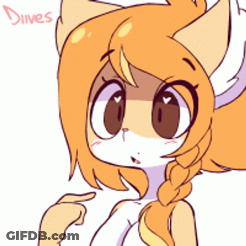 Diives Peach Wolf Bonk Stupid GIF