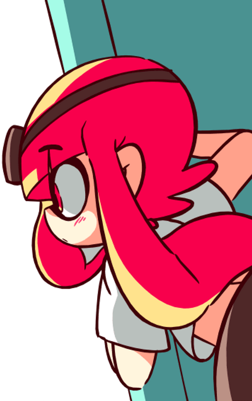 Diives Squid Splatoon Angry Blush GIF