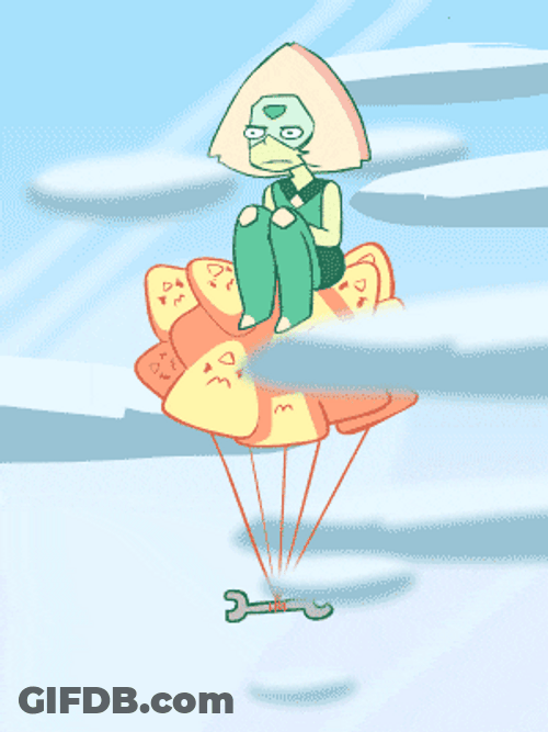 Diives Steven Peridot Birthday Flying GIF