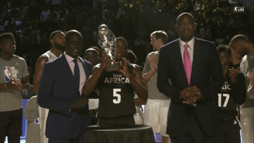 Dikembe Mutombo Team Africa Win GIF