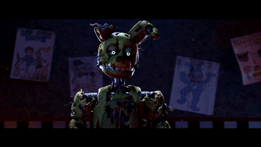 Dilapidated Withered Freddy FNAF Meme GIF