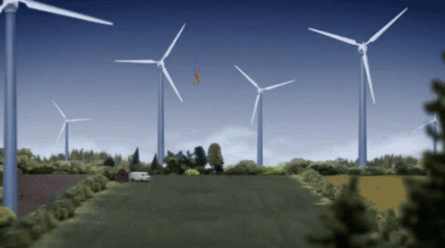 Dillermand Cartoon Windmill GIF