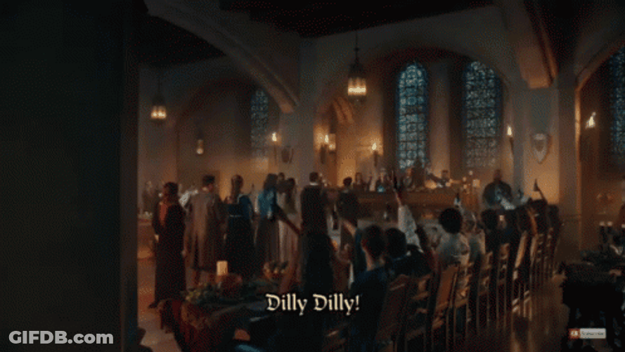 Dilly Dilly Bud Light Cheers Compilation GIF