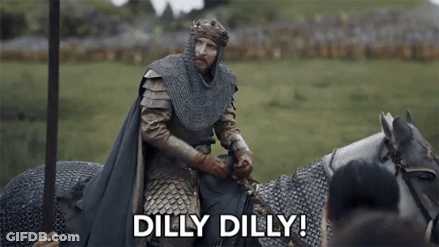 Dilly Dilly Knight On Horse GIF