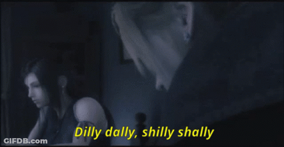 Dilly Dilly Shilly Shally The Advent GIF