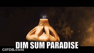 Dim Sum Paradise Sign With Dim Sum GIF