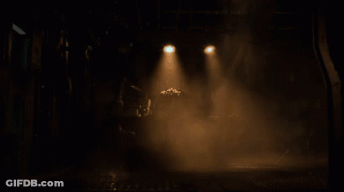 Dimly Lit Room With Lights On GIF