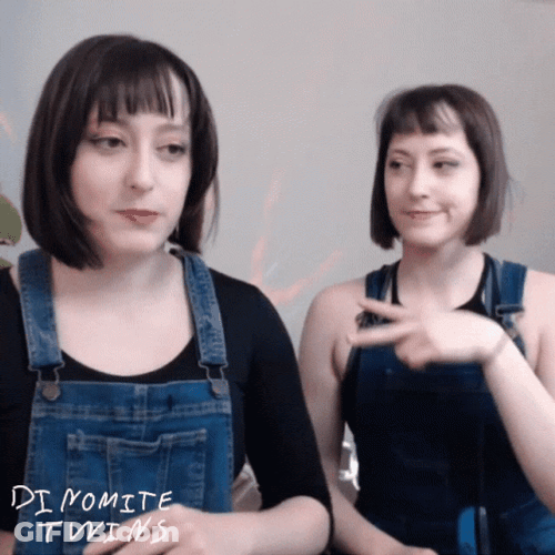Dinomite Twins Finger Scissors GIF