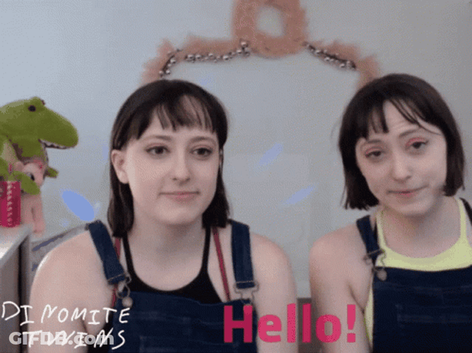 Dinomite Twins Waving GIF