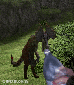 Dinosaur And Bottle GIF