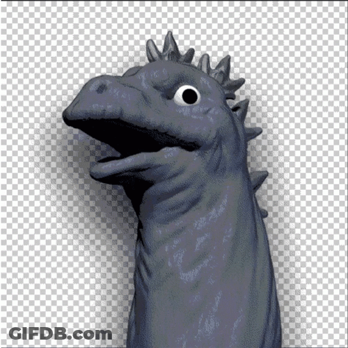 Dinosaur Balloon Deflating GIF