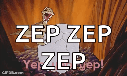 Dinosaur Coming Out Of Egg Zep Zep Yep Yep GIF
