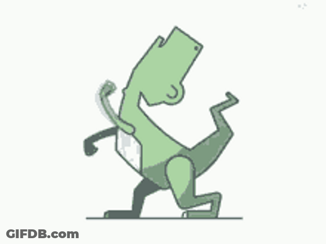 Dinosaur Dance Flapping Arms GIF