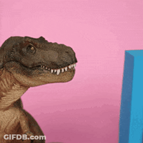Dinosaur Dance Screams Yeah GIF