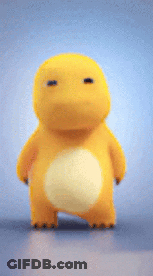 Dinosaur Dino Kuning Dancing GIF
